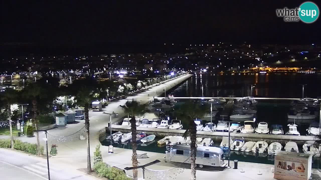 Camera en vivo Koper – puerto deportivo y paseo marítimo desde el Hotel Grand Koper