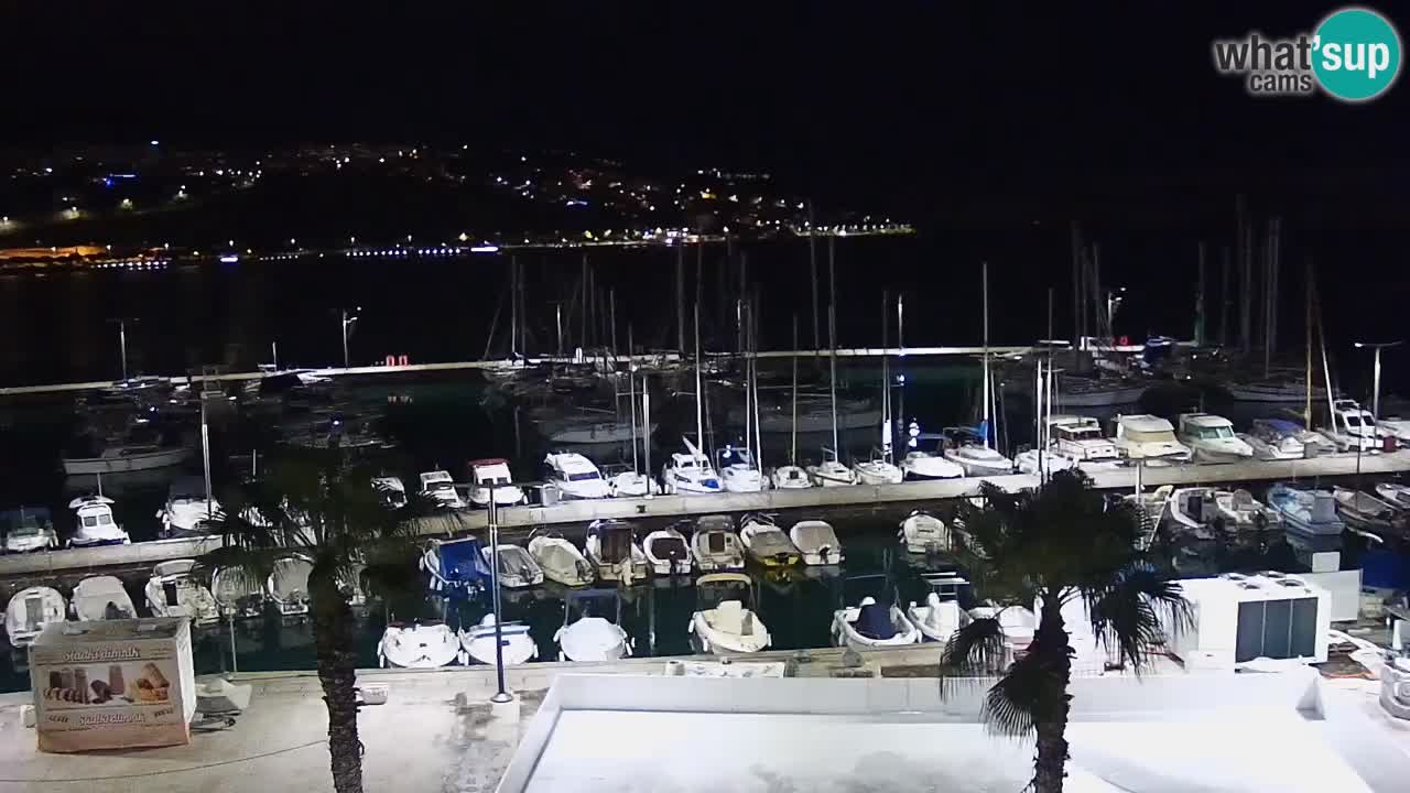 Camera en vivo Koper – puerto deportivo y paseo marítimo desde el Hotel Grand Koper