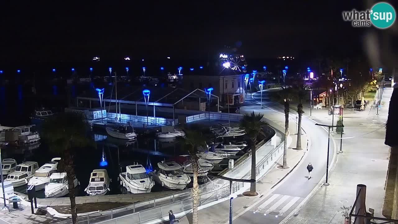 Spletna kamera Koper – Panorama na marino in promenado s Hotela Grand Koper