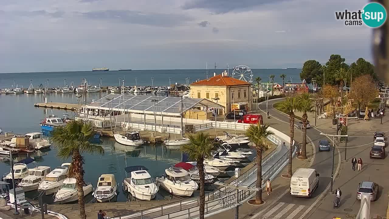 Web kamera Koper – marina i promenada – hotel Grand Koper