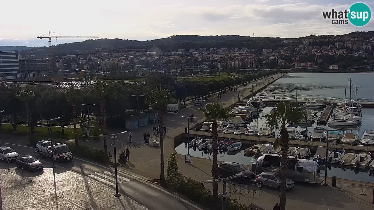 Web kamera Koper – marina i promenada – hotel Grand Koper