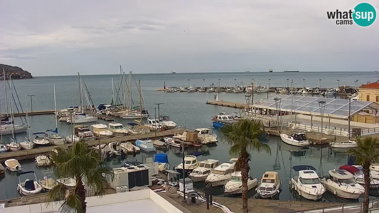 Camera en vivo Koper – puerto deportivo y paseo marítimo desde el Hotel Grand Koper