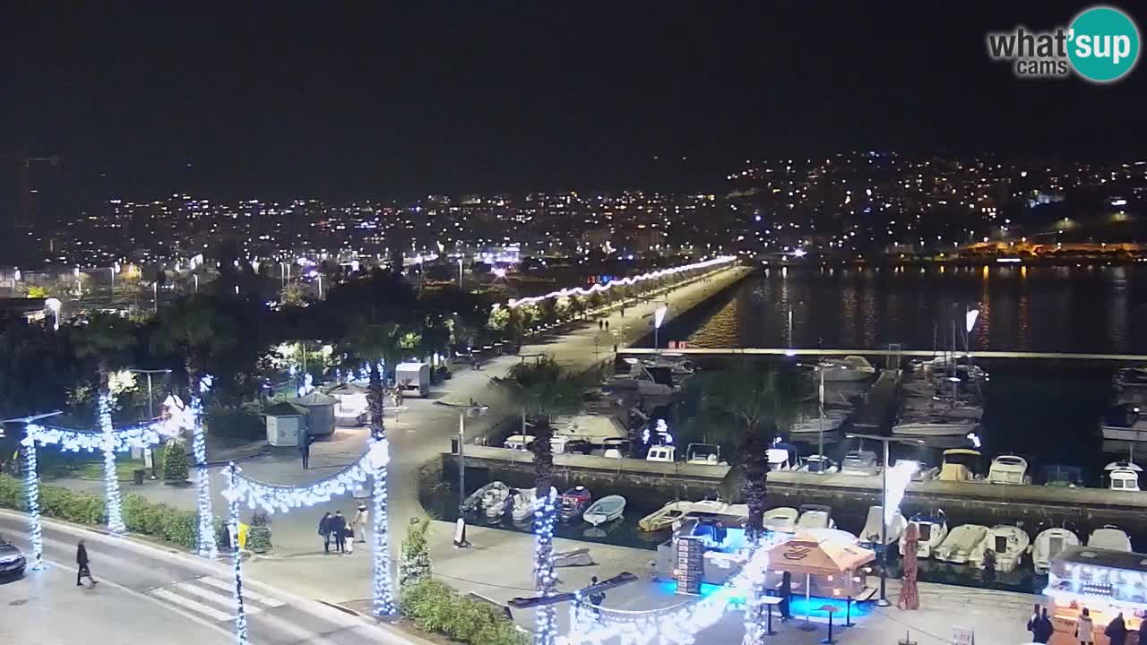 Camera en vivo Koper – puerto deportivo y paseo marítimo desde el Hotel Grand Koper