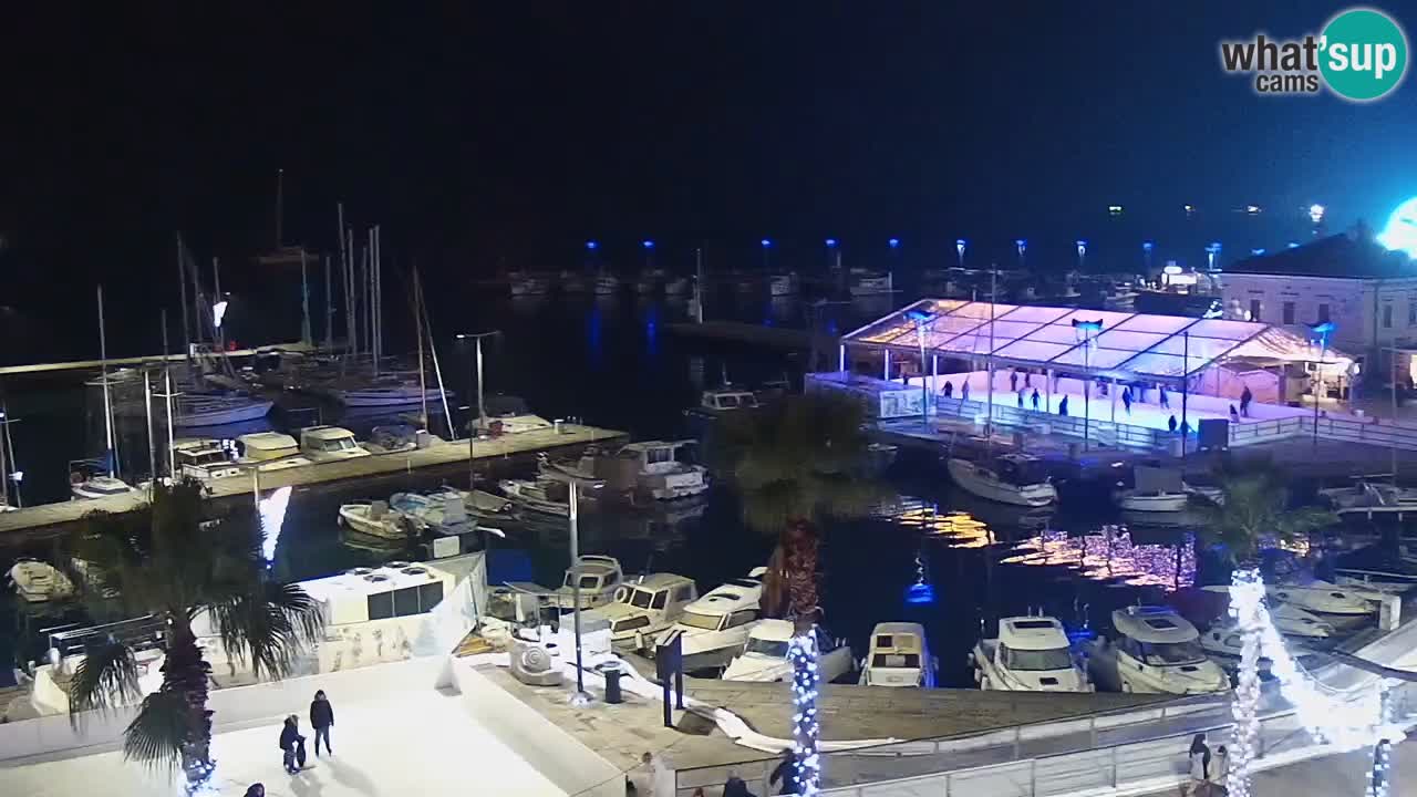 Camera en vivo Koper – puerto deportivo y paseo marítimo desde el Hotel Grand Koper