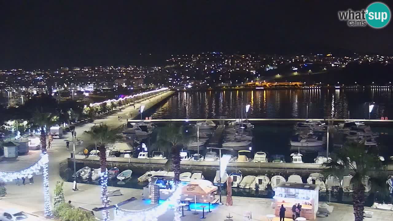 Webcam Capodistria – marina e lungo mare dall’Hotel Grand Koper