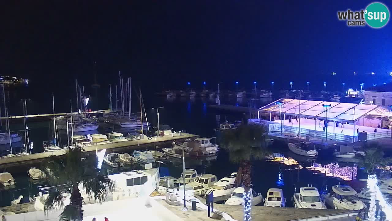 Webcam Capodistria – marina e lungo mare dall’Hotel Grand Koper