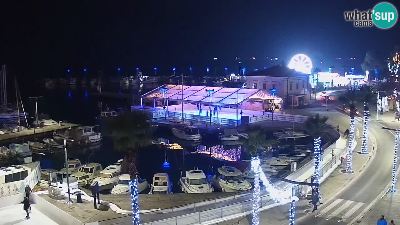 Camera en vivo Koper – puerto deportivo y paseo marítimo desde el Hotel Grand Koper