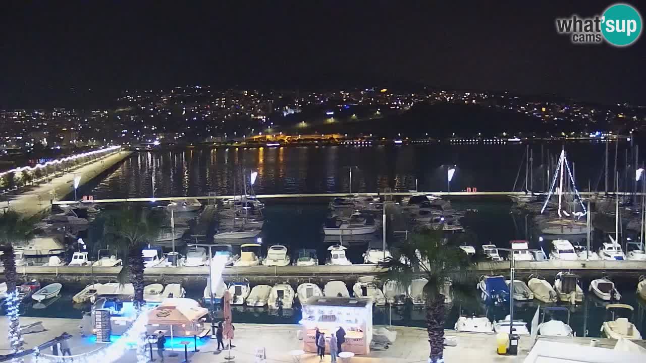 Camera en vivo Koper – puerto deportivo y paseo marítimo desde el Hotel Grand Koper