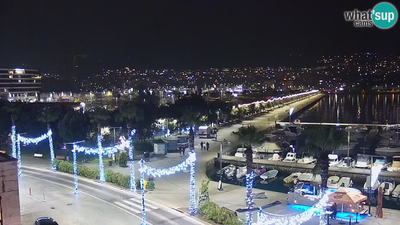 Spletna kamera Koper – Panorama na marino in promenado s Hotela Grand Koper