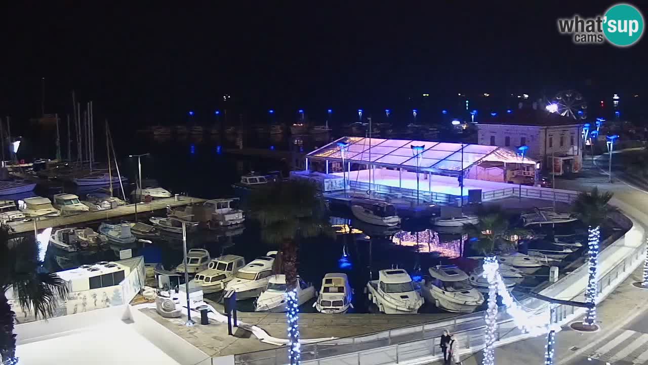 Camera en vivo Koper – puerto deportivo y paseo marítimo desde el Hotel Grand Koper