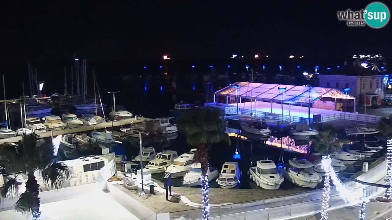 Webcam Capodistria – marina e lungo mare dall’Hotel Grand Koper