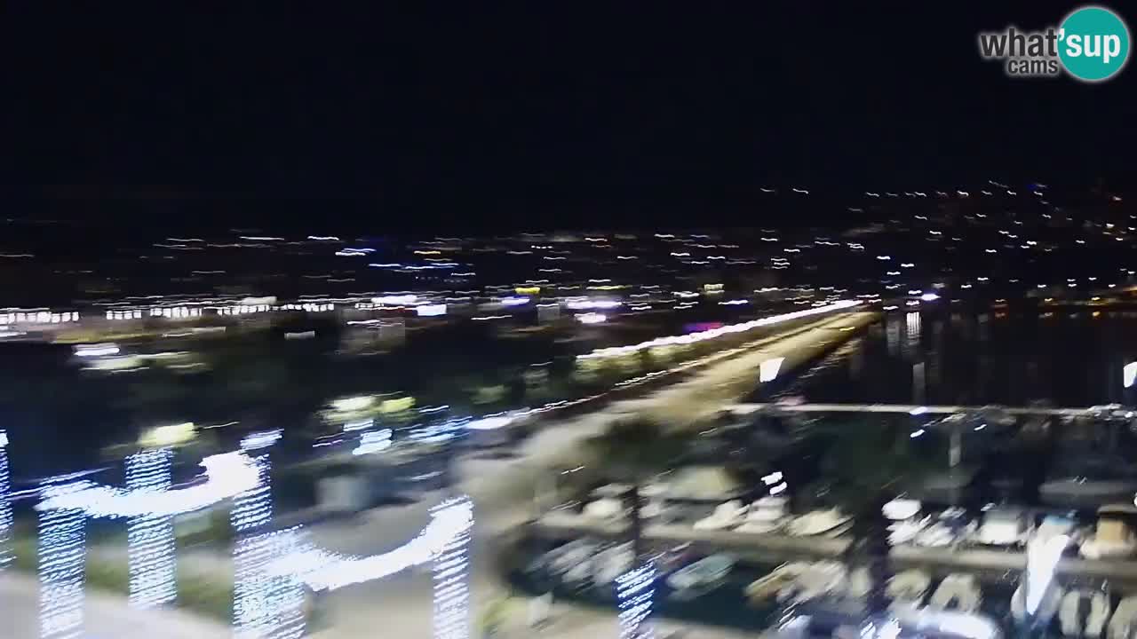 Camera en vivo Koper – puerto deportivo y paseo marítimo desde el Hotel Grand Koper