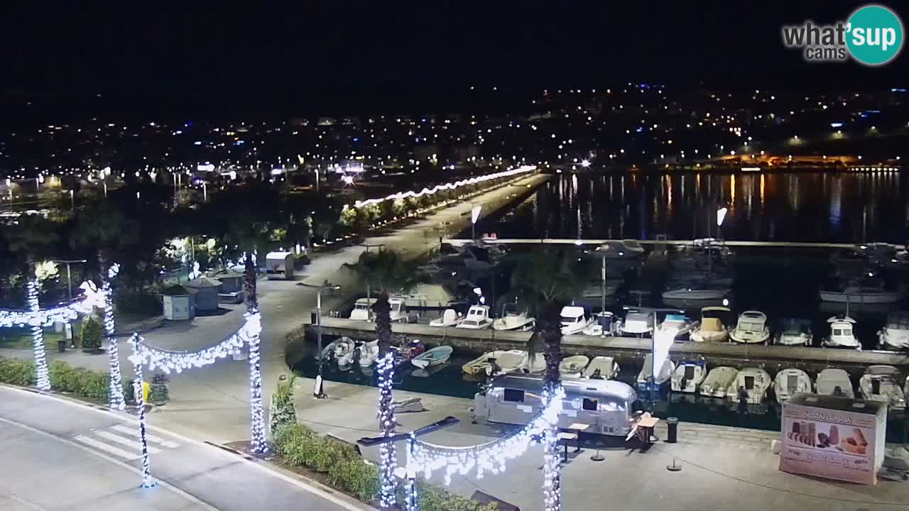 Webcam en direct du port de Koper – port de croisière et de fret – Slovénie