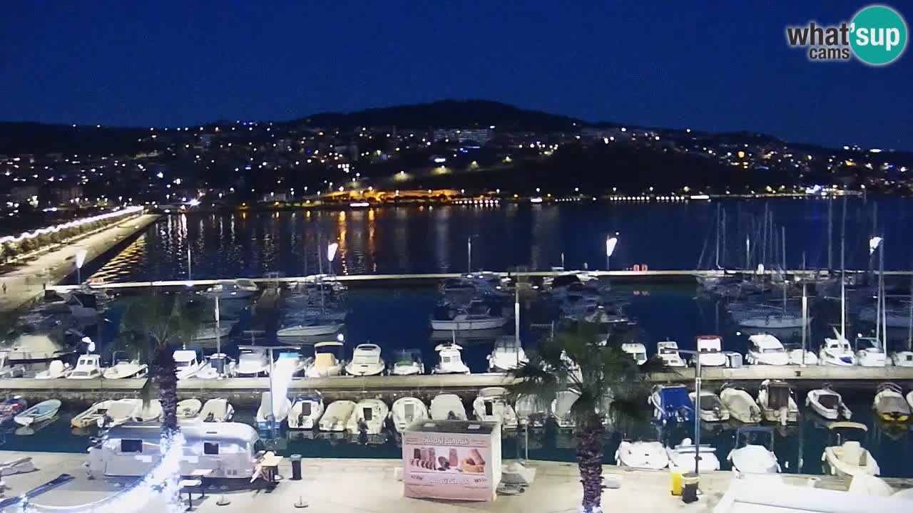 Webcam Koper – Panorama de la marina et de la promenade depuis le Grand Hotel Koper