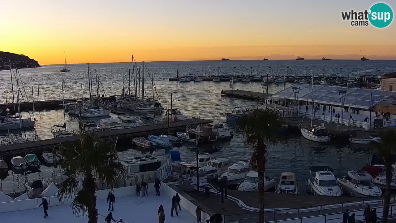 Webcam Capodistria – marina e lungo mare dall’Hotel Grand Koper