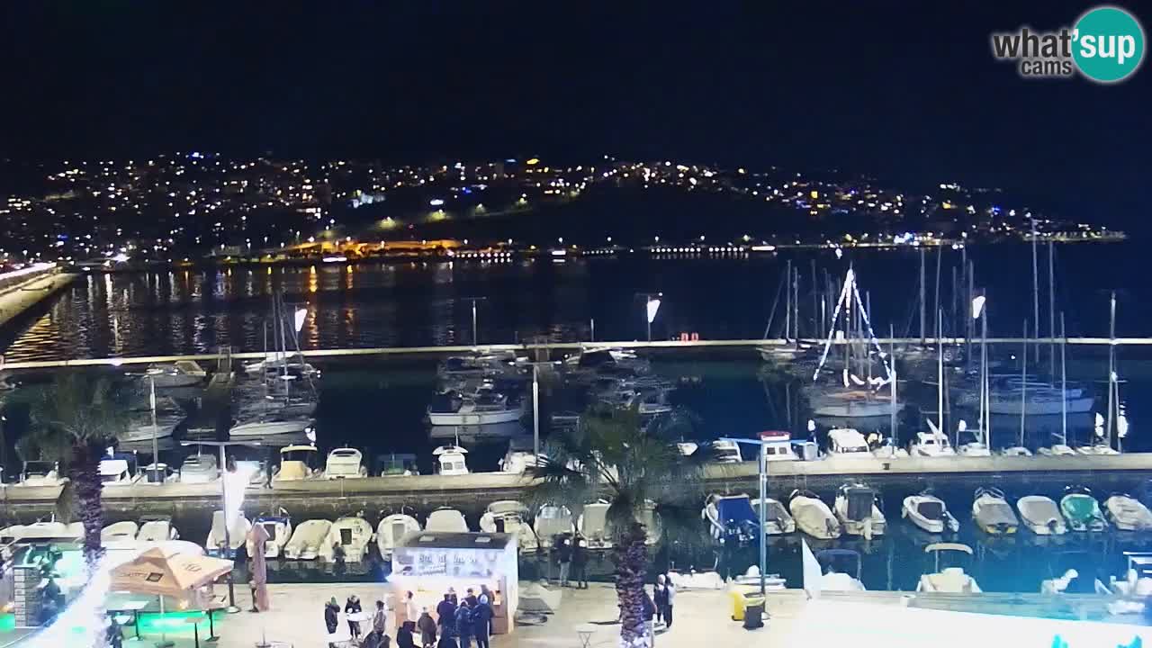 Camera en vivo Koper – puerto deportivo y paseo marítimo desde el Hotel Grand Koper