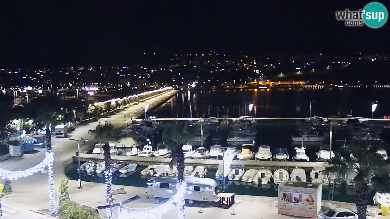 Webcam Capodistria – marina e lungo mare dall’Hotel Grand Koper