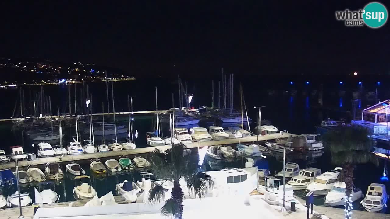 Webcam Koper – Panorama de la marina et de la promenade depuis le Grand Hotel Koper