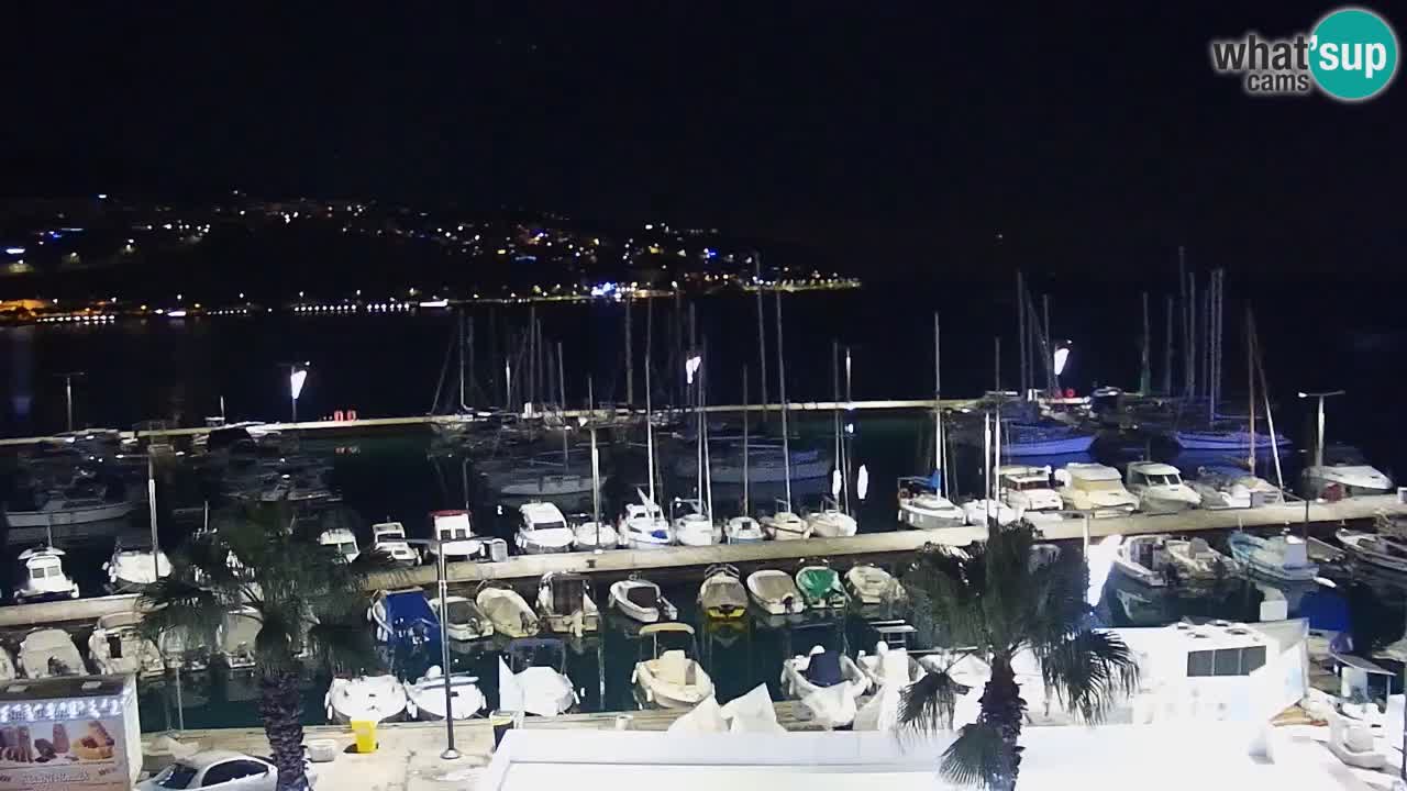 Spletna kamera Koper – Panorama na marino in promenado s Hotela Grand Koper