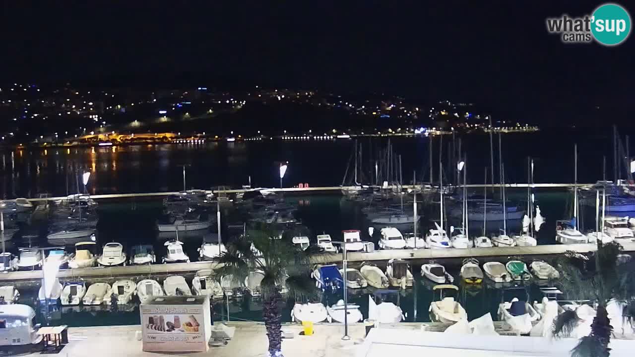 Webcam en direct du port de Koper – port de croisière et de fret – Slovénie