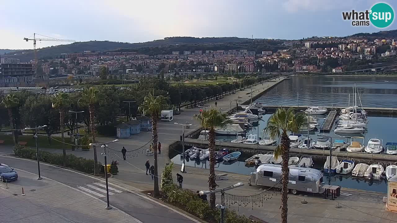 Webcam Capodistria – marina e lungo mare dall’Hotel Grand Koper