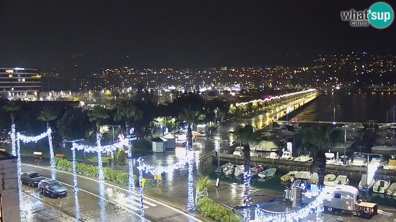 Camera en vivo Koper – puerto deportivo y paseo marítimo desde el Hotel Grand Koper