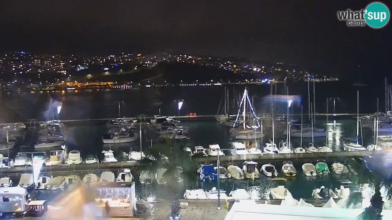 Webcam en direct du port de Koper – port de croisière et de fret – Slovénie