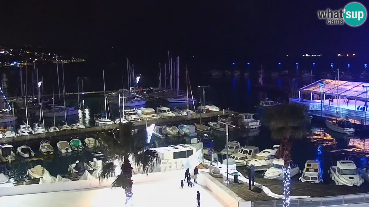 Webcam en direct du port de Koper – port de croisière et de fret – Slovénie