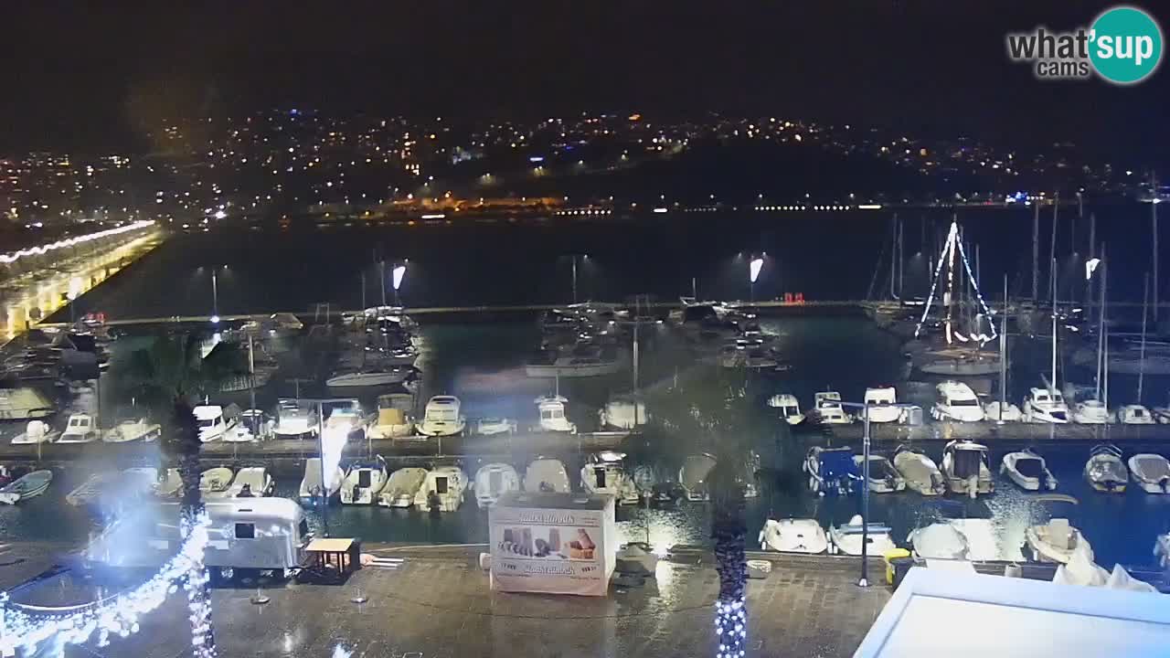 Spletna kamera Luka Koper v živo – Potniški terminal in tovorno pristanišče – Slovenija