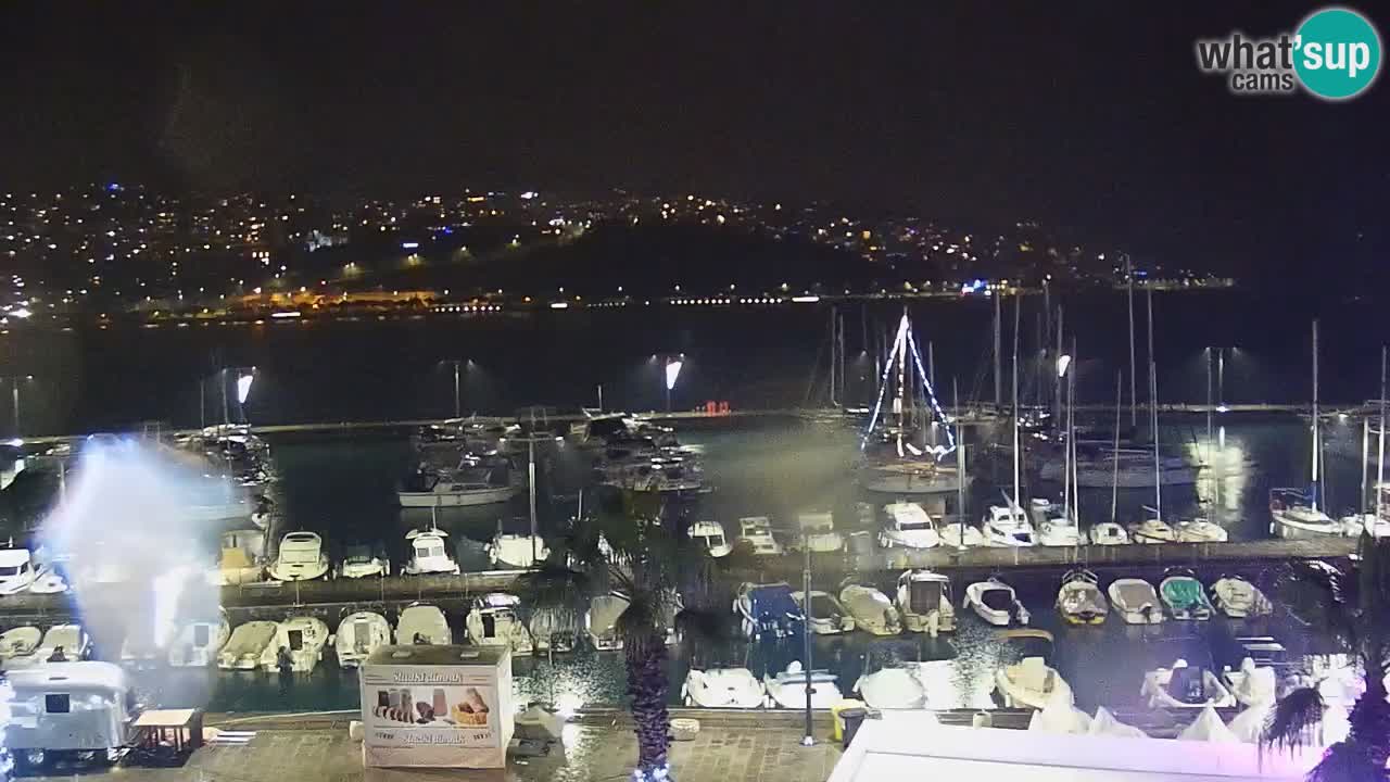 Webcam en direct du port de Koper – port de croisière et de fret – Slovénie