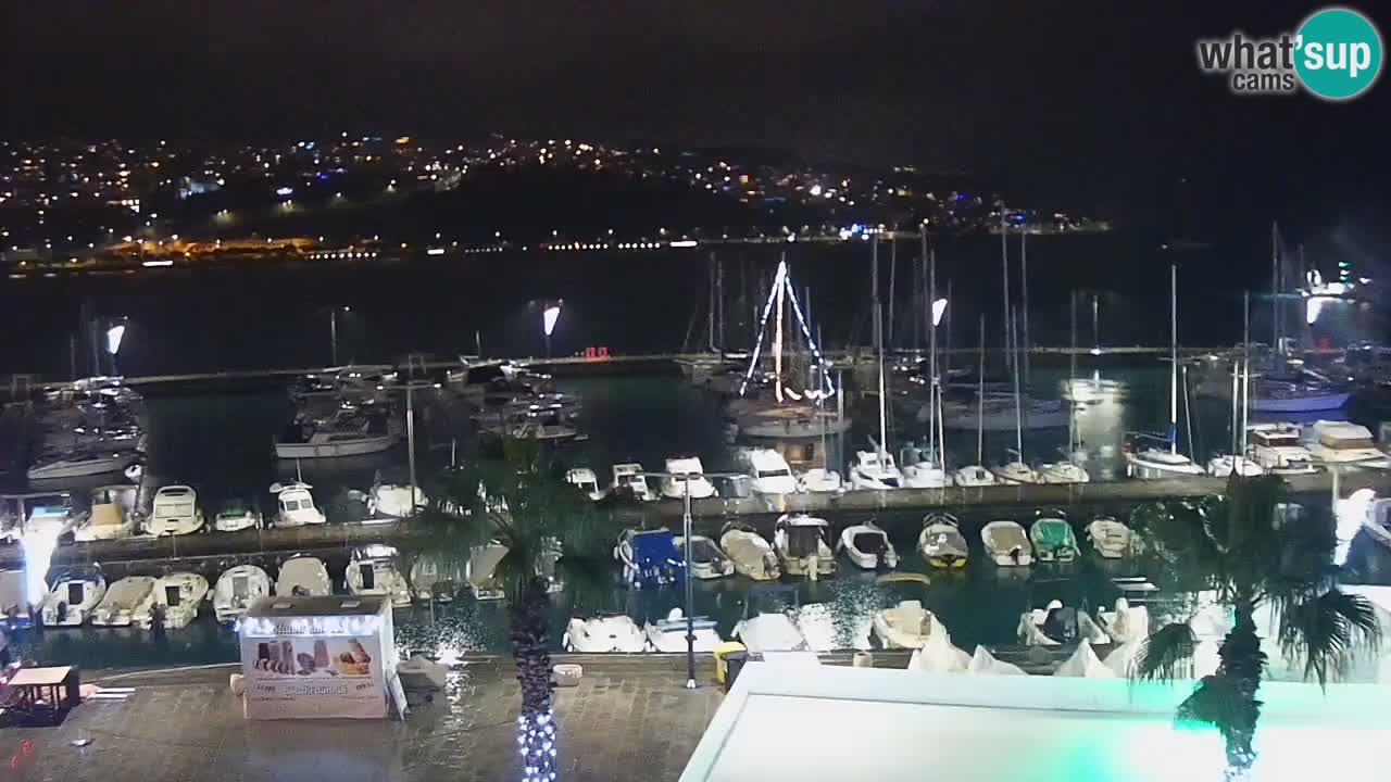 Camera en vivo Koper – puerto deportivo y paseo marítimo desde el Hotel Grand Koper