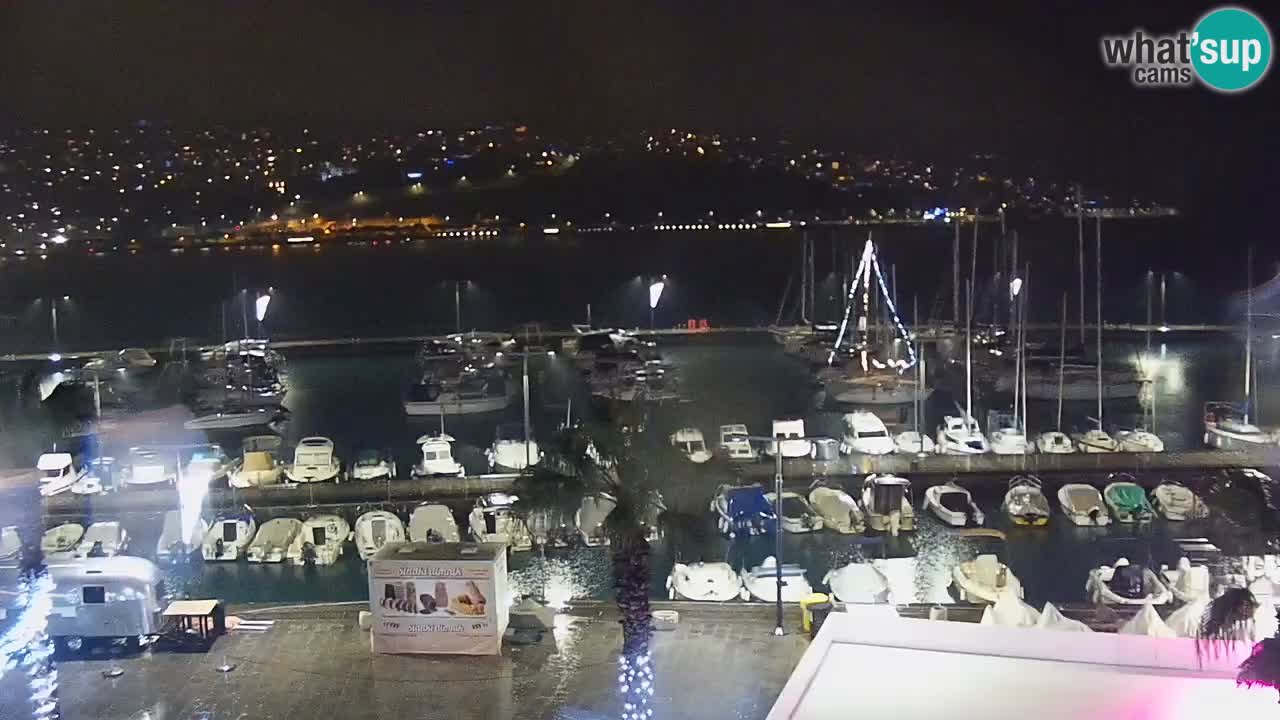 Camera en vivo Koper – puerto deportivo y paseo marítimo desde el Hotel Grand Koper