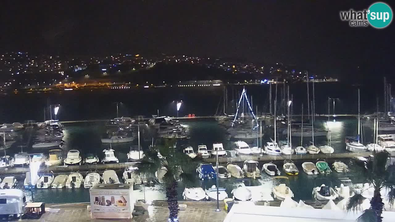 Webcam en direct du port de Koper – port de croisière et de fret – Slovénie