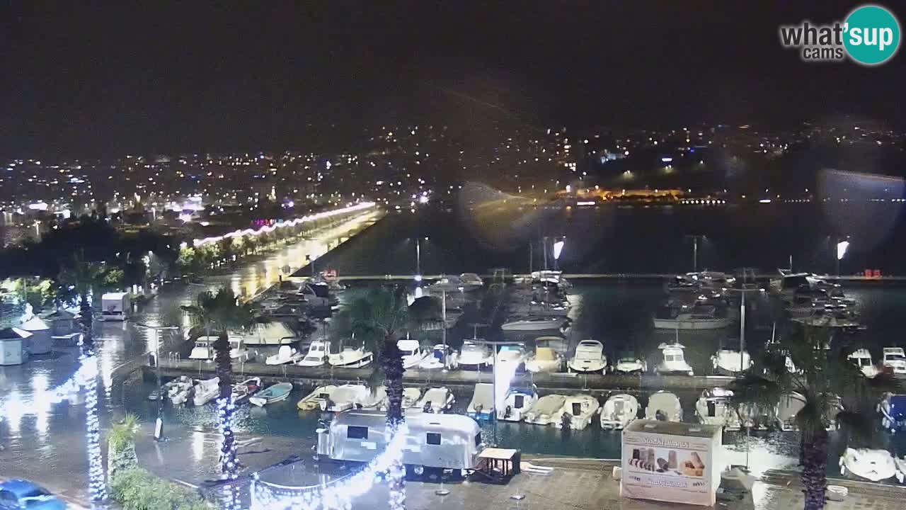 Webcam en direct du port de Koper – port de croisière et de fret – Slovénie