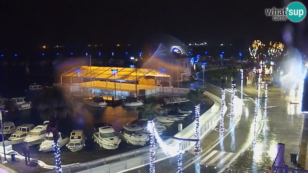 Webcam Koper – Panorama de la marina et de la promenade depuis le Grand Hotel Koper