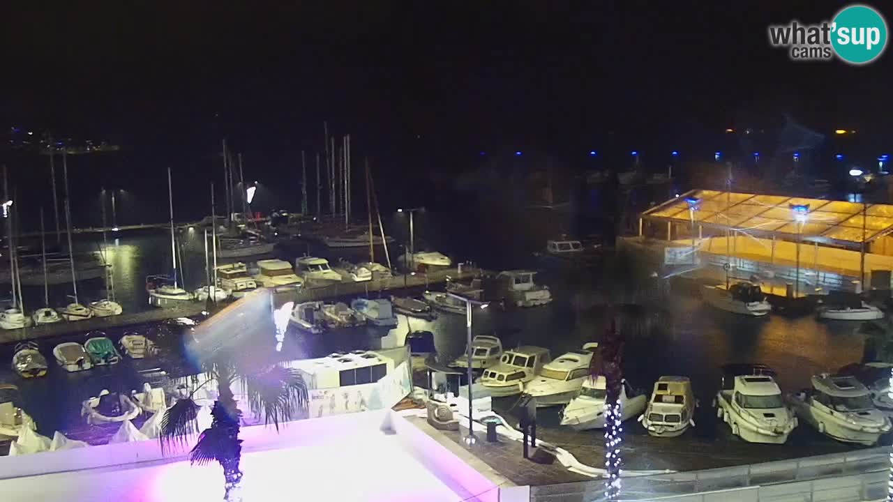 Webcam Koper – Panorama de la marina et de la promenade depuis le Grand Hotel Koper