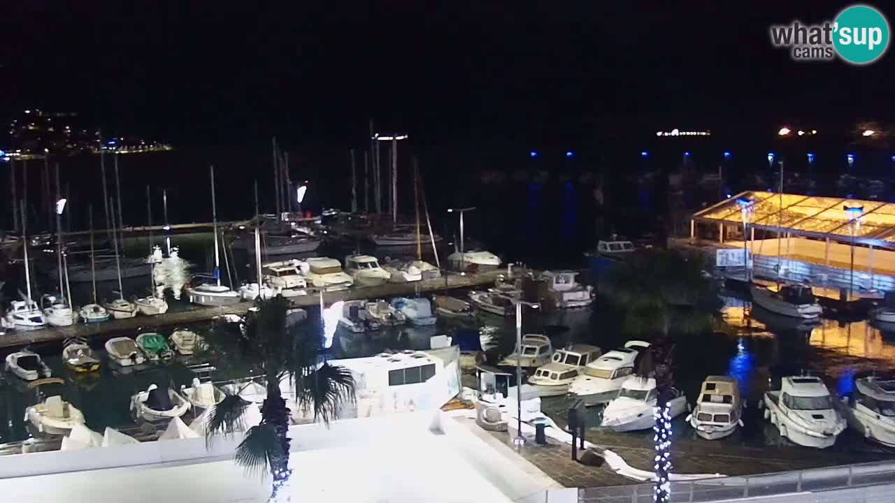 Webcam Koper – Panorama of the marina and promenade from the Grand Hotel Koper