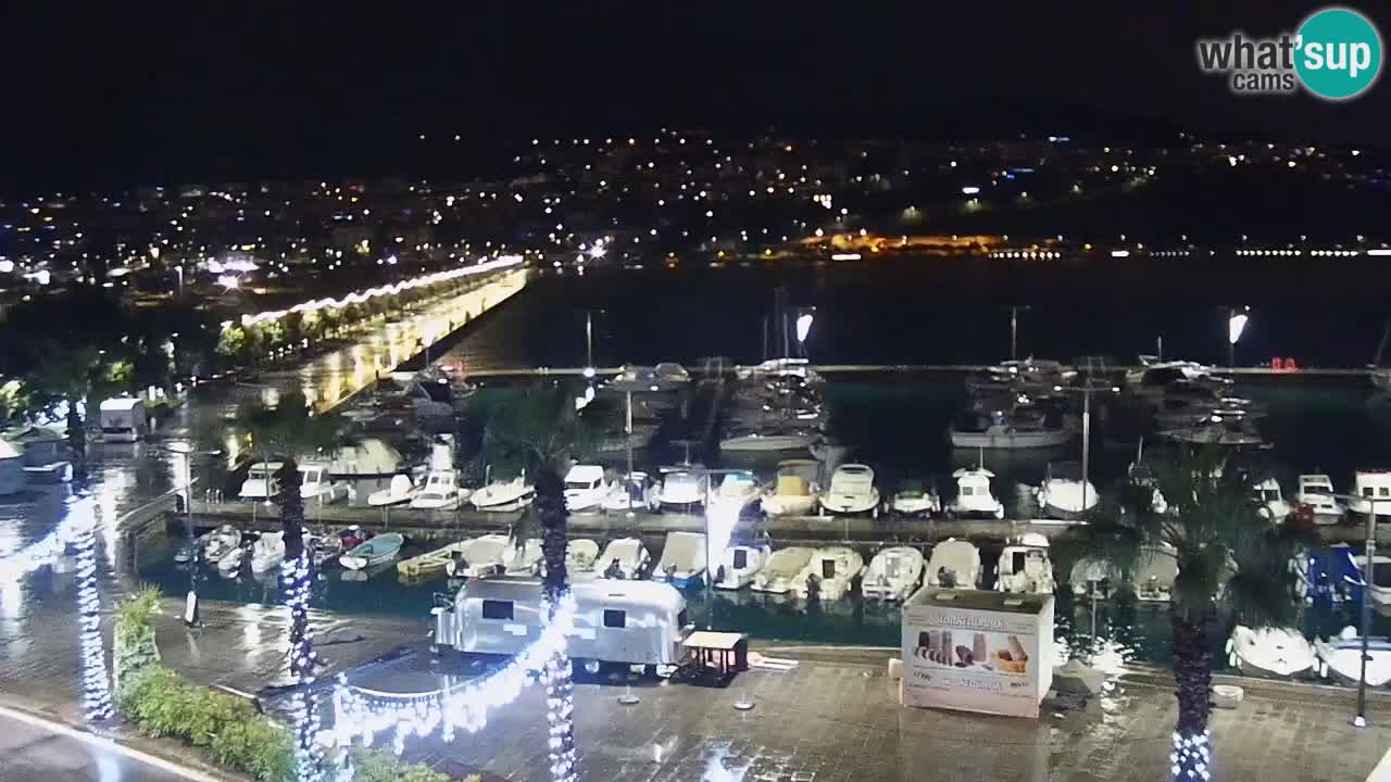 Webcam en direct du port de Koper – port de croisière et de fret – Slovénie