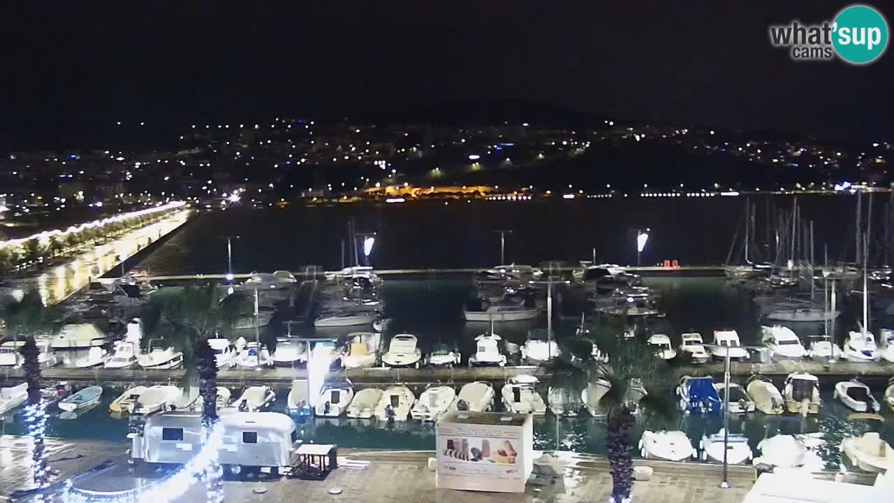 Spletna kamera Koper – Panorama na marino in promenado s Hotela Grand Koper