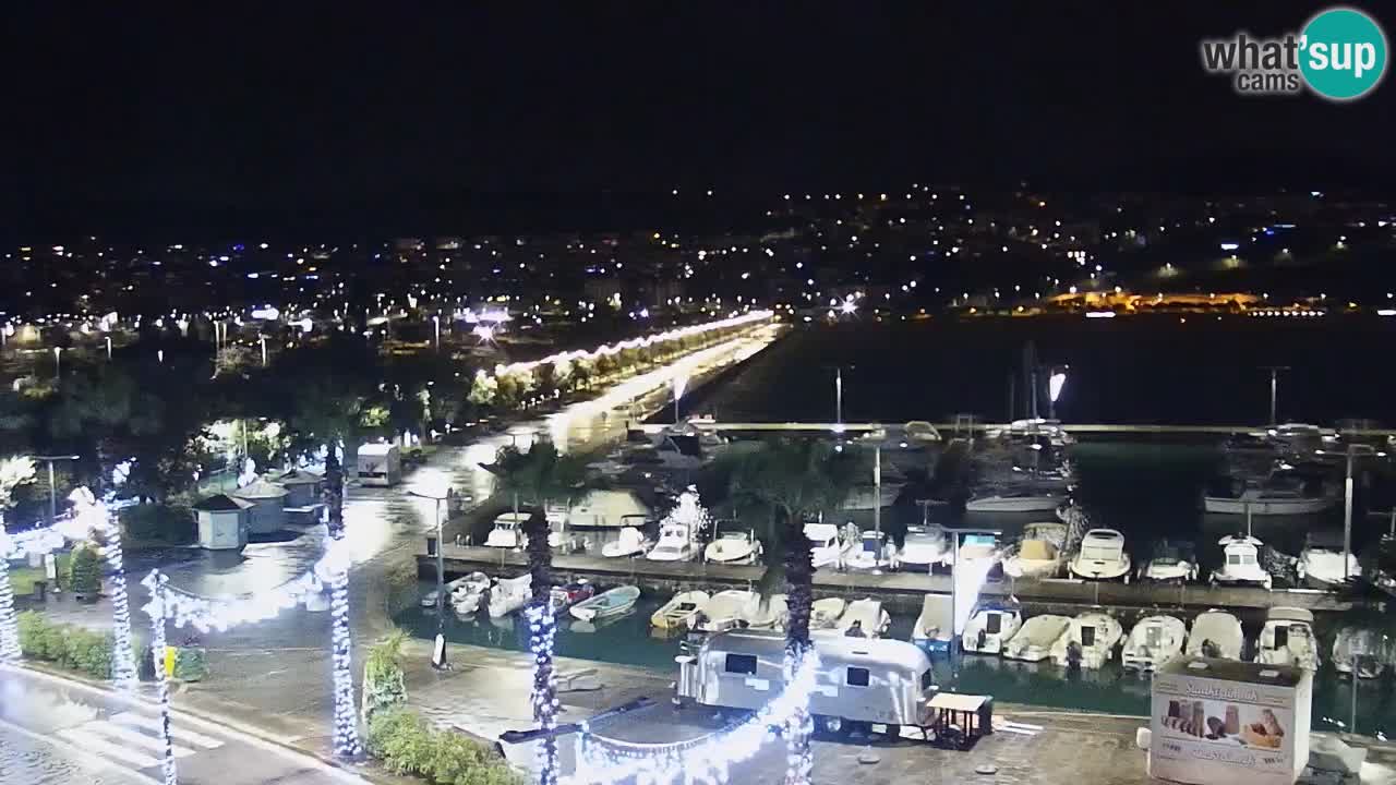 Webcam en direct du port de Koper – port de croisière et de fret – Slovénie