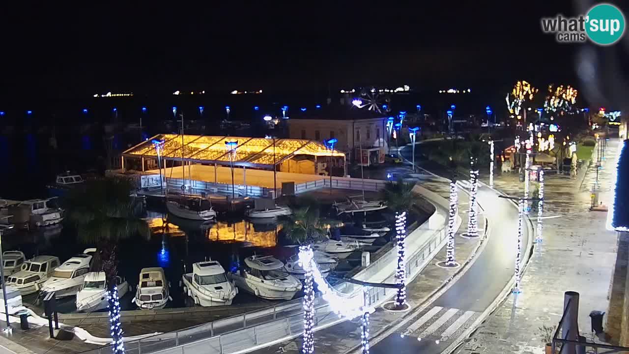 Webcam Koper – Panorama of the marina and promenade from the Grand Hotel Koper