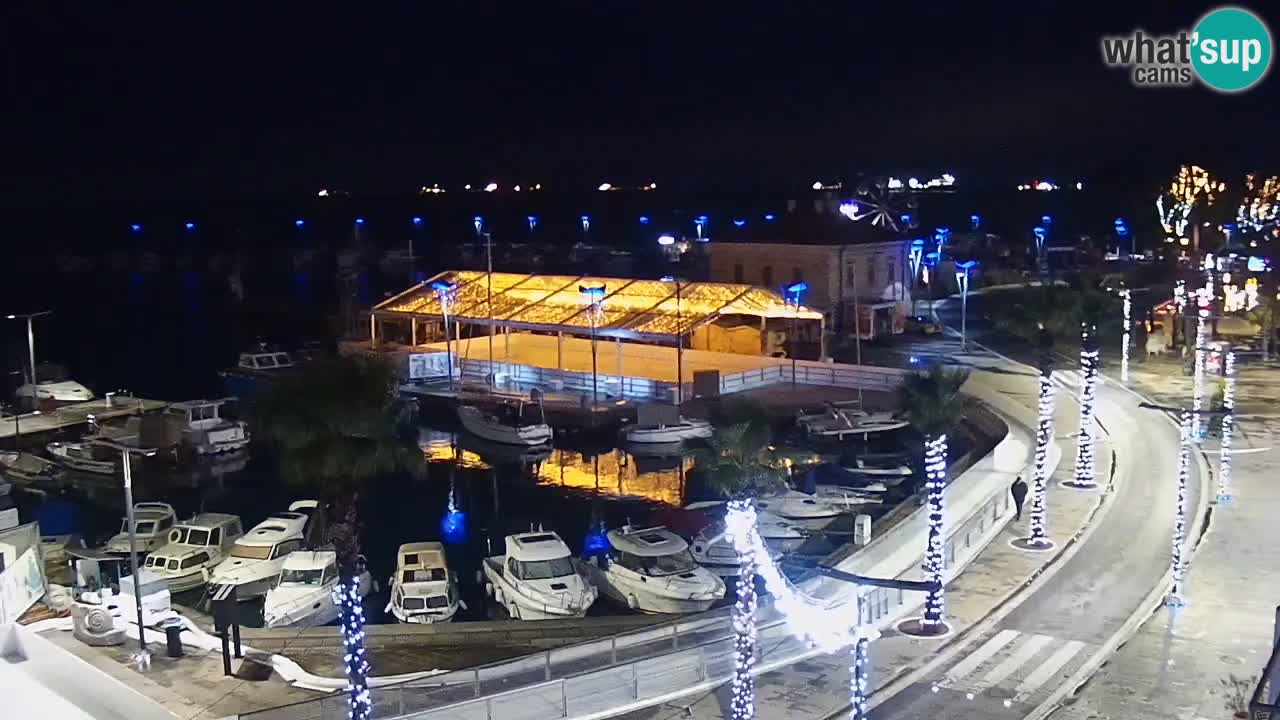 Webcam Koper – Panorama of the marina and promenade from the Grand Hotel Koper