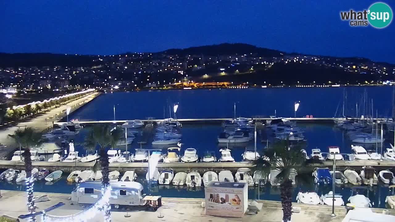 Spletna kamera Koper – Panorama na marino in promenado s Hotela Grand Koper