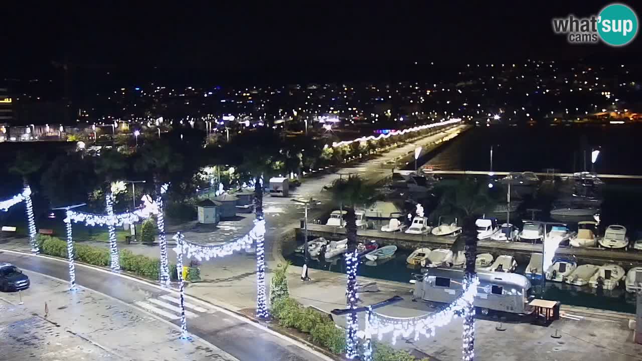 Spletna kamera Koper – Panorama na marino in promenado s Hotela Grand Koper