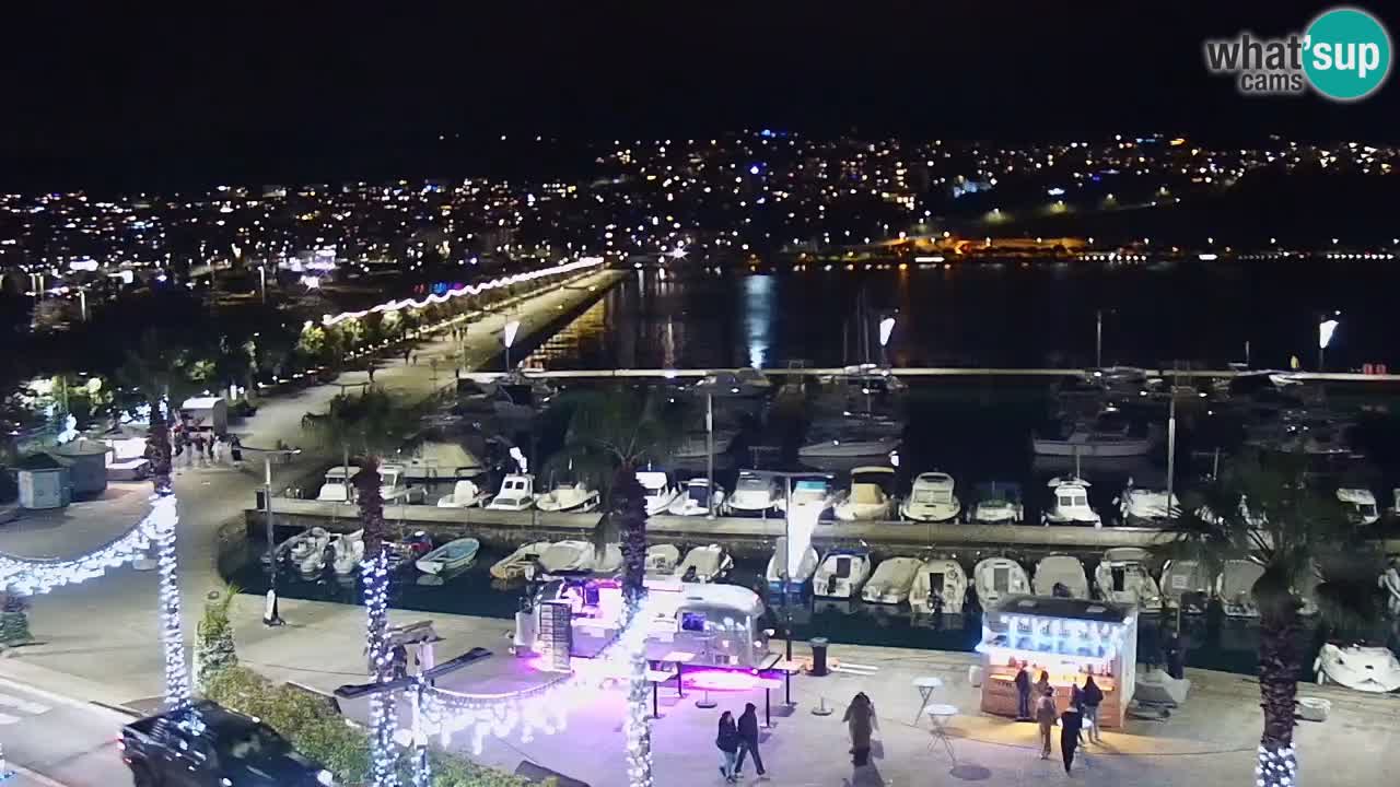 Webcam en direct du port de Koper – port de croisière et de fret – Slovénie