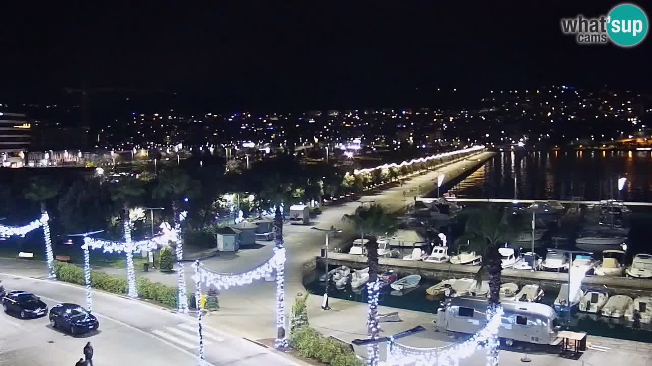 Webcam en direct du port de Koper – port de croisière et de fret – Slovénie