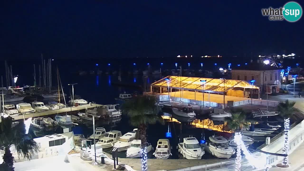 Webcam Capodistria – marina e lungo mare dall’Hotel Grand Koper