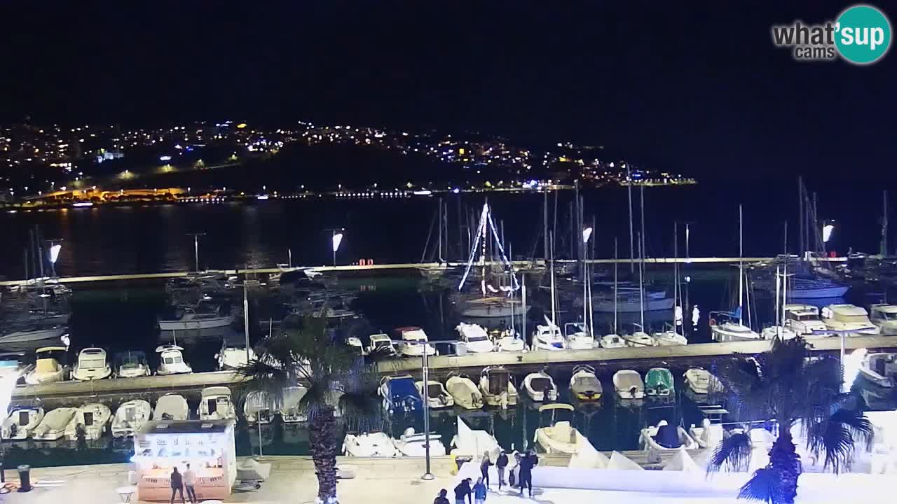 Spletna kamera Koper – Panorama na marino in promenado s Hotela Grand Koper