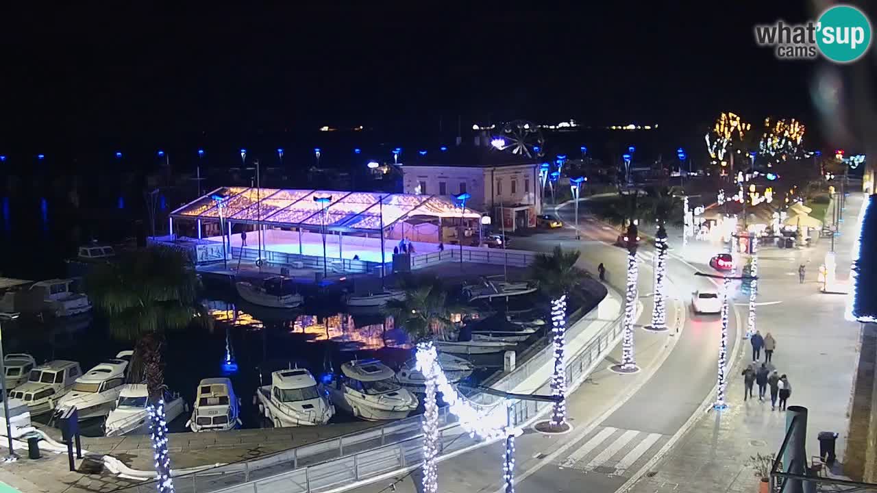 Il porto di Koper – Capodistria live webcam – porto crociere e mercantile – Slovenia