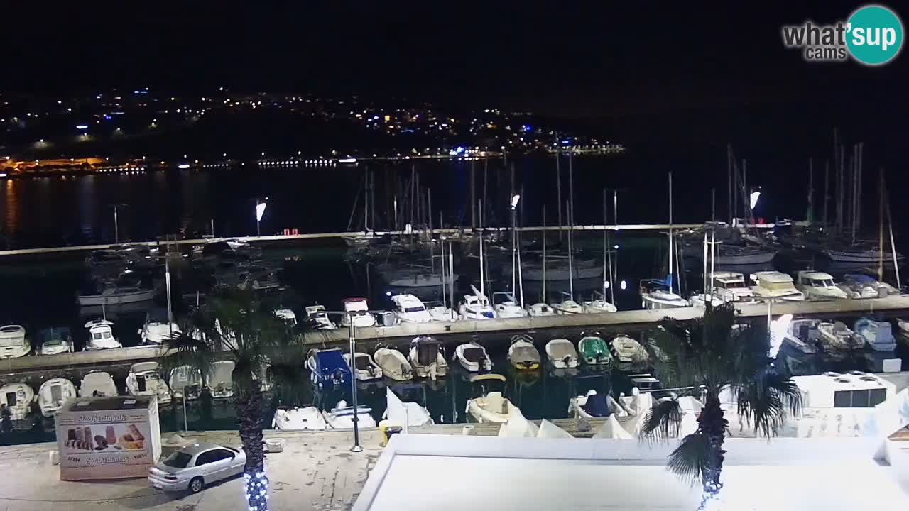 Webcam Capodistria – marina e lungo mare dall’Hotel Grand Koper